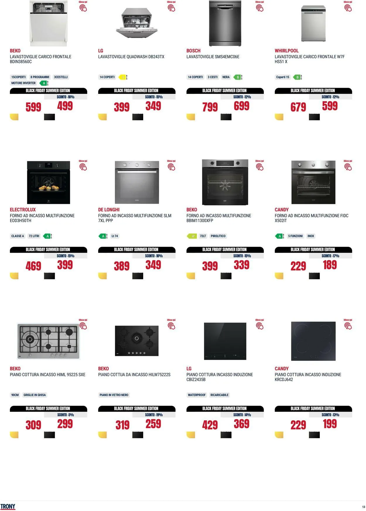 Trony - Napoli Volantino attuale da 31 luglio a 20 agosto di 2025 - Pagina del volantino 13
