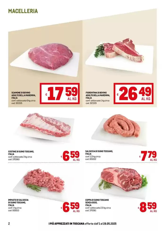 Sapori d'Italia -Toscana da 2 maggio a 28 maggio di 2025 - Pagina del volantino 2