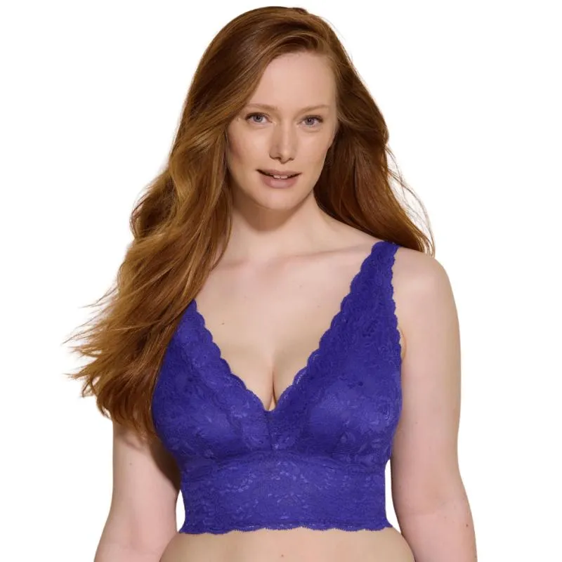 CB-NEVEP1385-0343-VIOL- Never say never-Completo Bralette Curvy Plungie Longline e brasiliana- Violett
