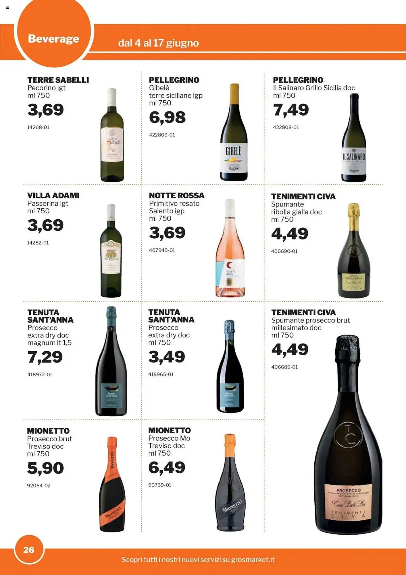 Volantino GrosMarket da 4 giugno a 17 giugno di 2025 - Pagina del volantino 26