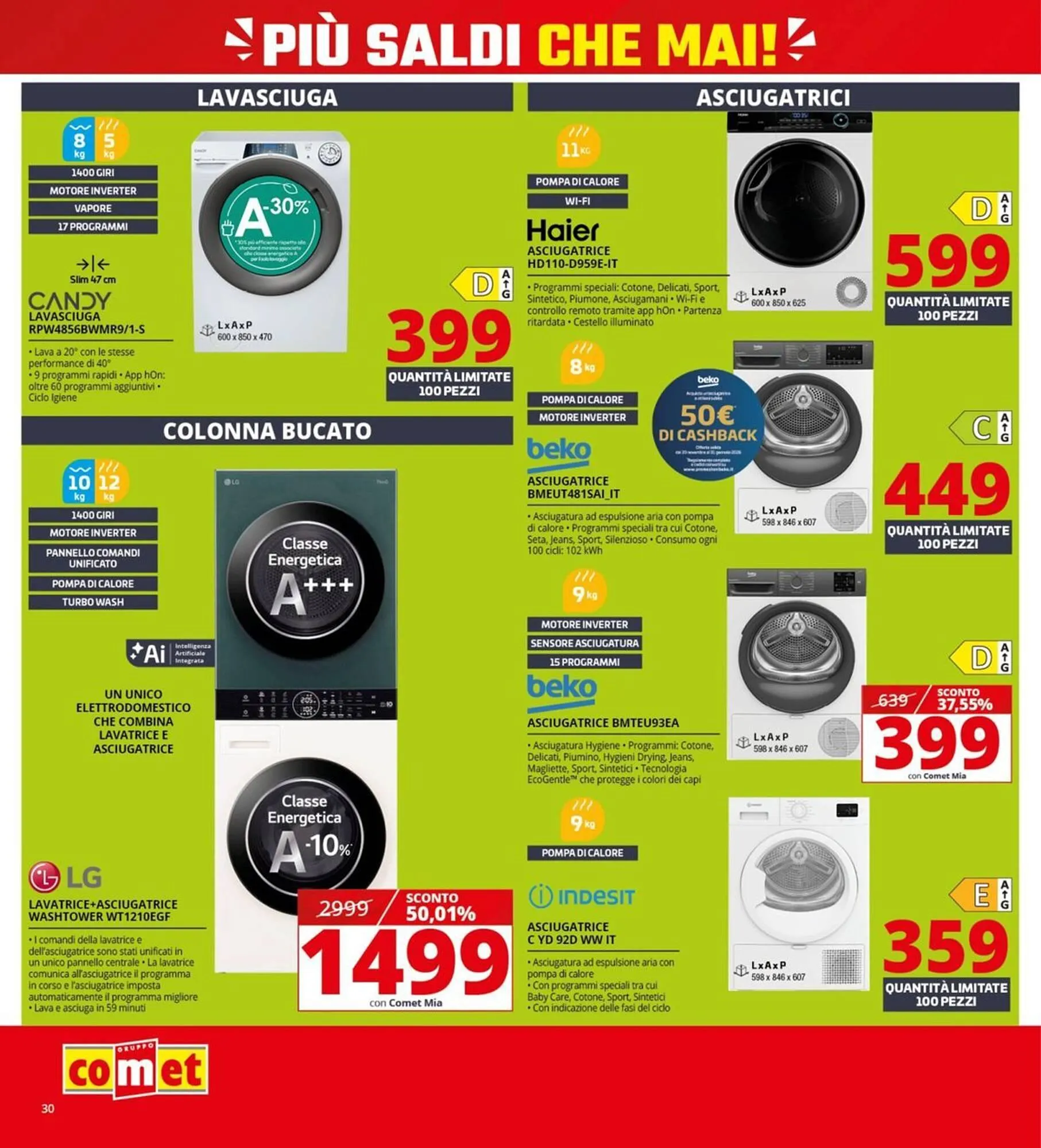 Volantino Comet da 2 gennaio a 21 gennaio di 2026 - Pagina del volantino 30