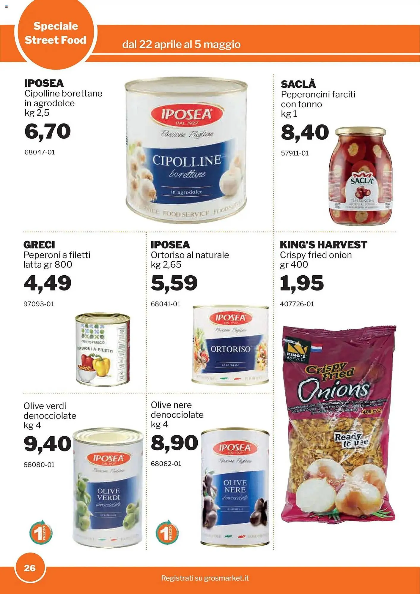 Volantino GrosMarket da 22 aprile a 5 maggio di 2026 - Pagina del volantino 26