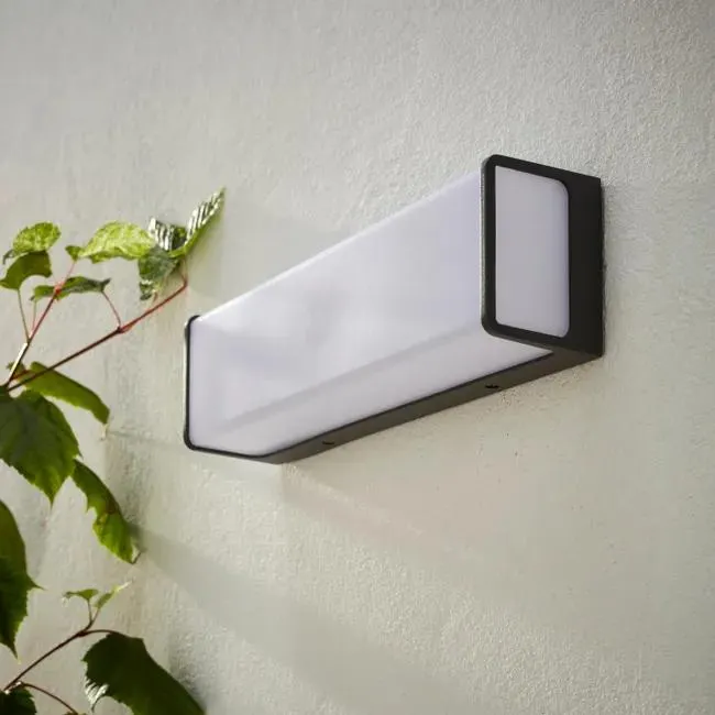 Applique LED moderno da esterno Telin grigio IP44, luce bianco naturale 3950 lumen, INSPIRE