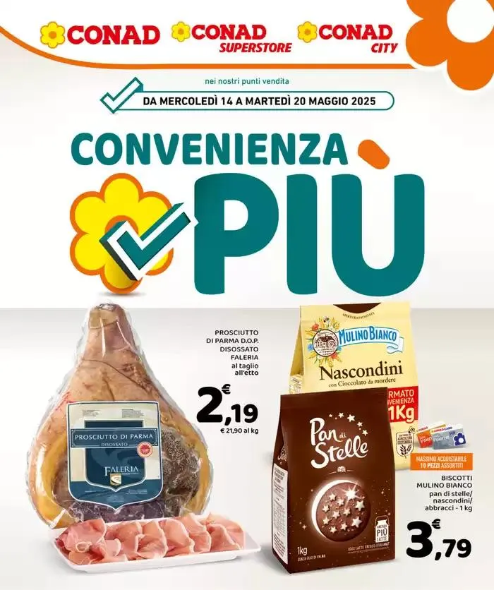 Convenienza Più da 14 maggio a 20 maggio di 2025 - Pagina del volantino 1