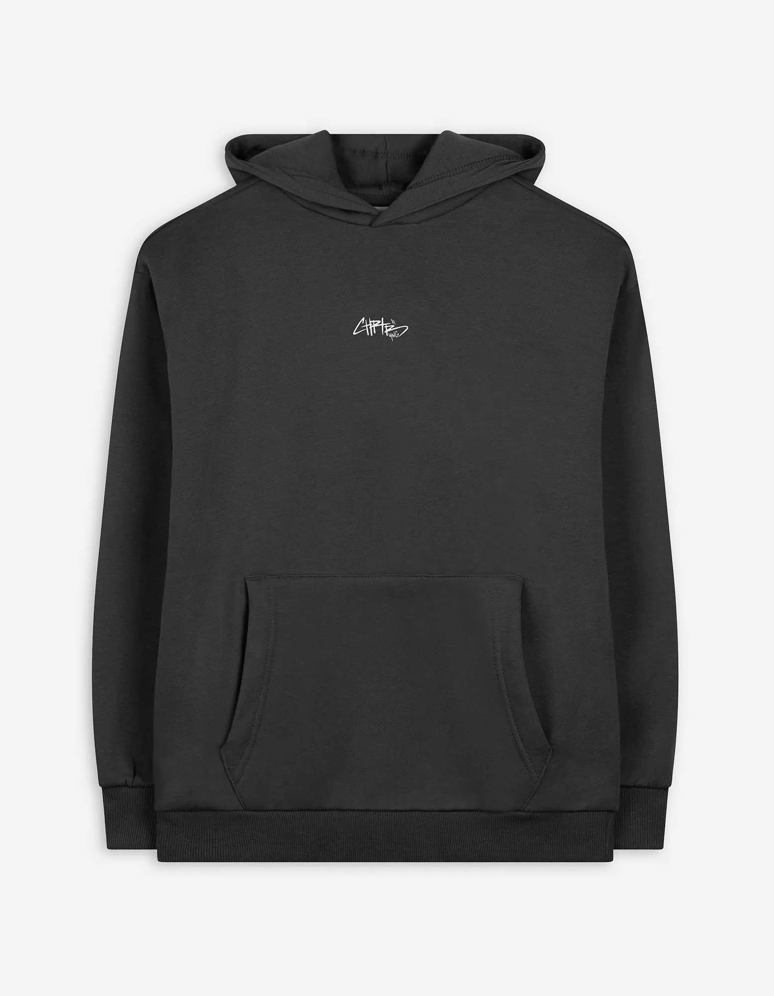 Felpa con cappuccio - Oversized Fit - grigio scuro