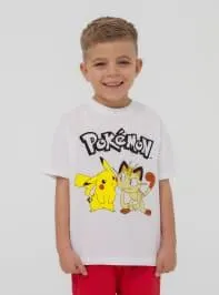 T-shirt con stampa Pokémon® Bianco ottico