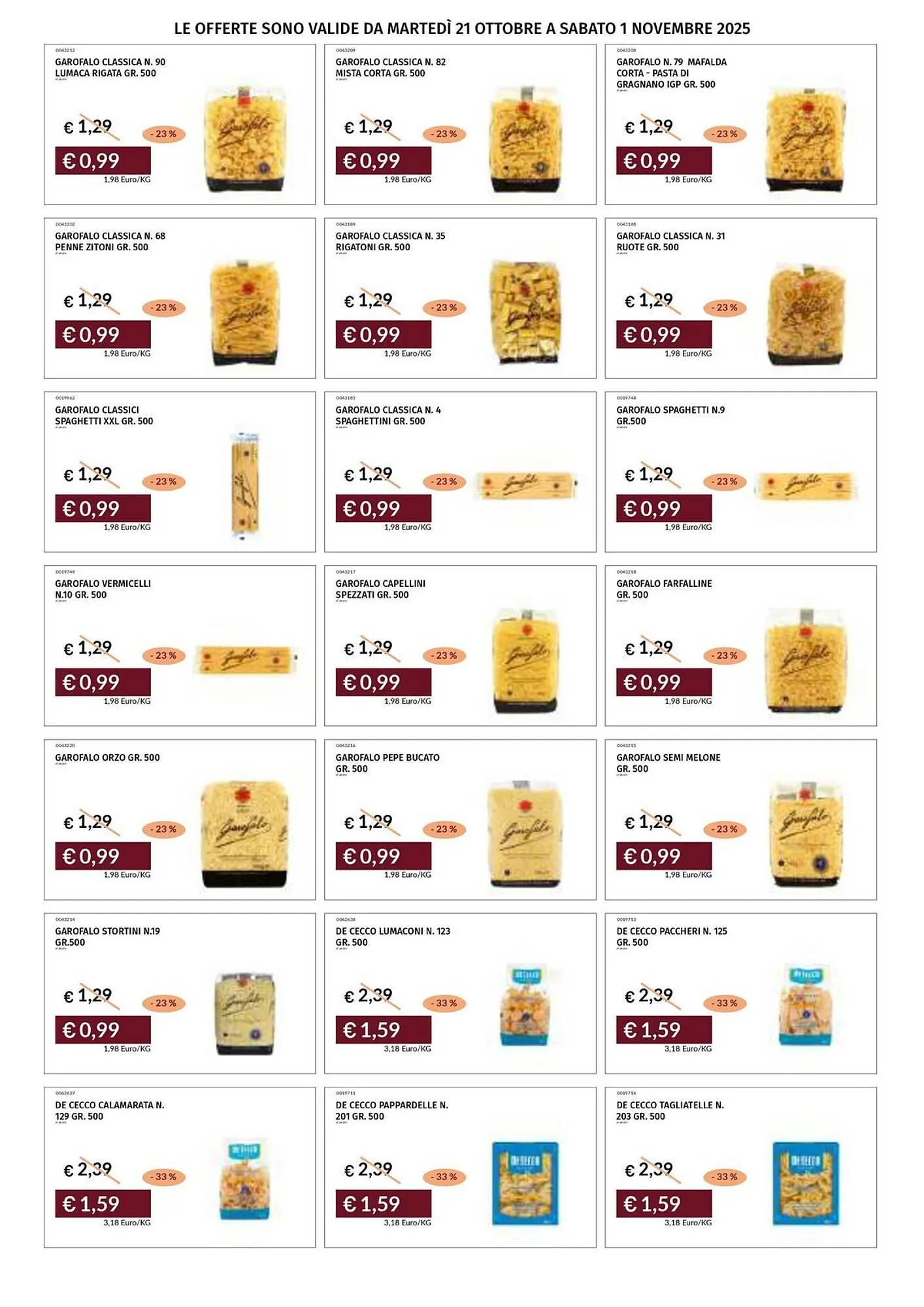 Volantino Prezzemolo e Vitale da 21 ottobre a 1 novembre di 2025 - Pagina del volantino 21