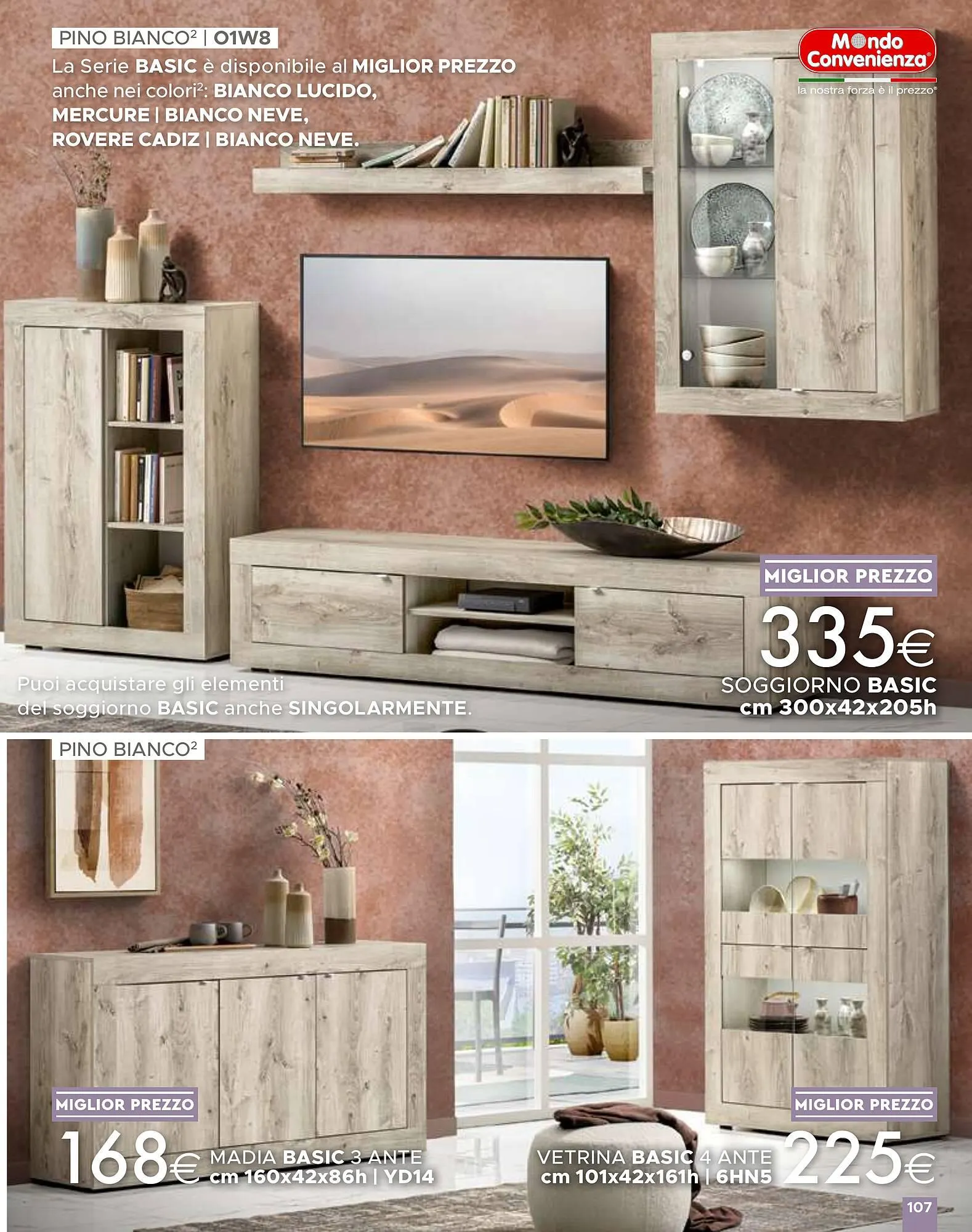 Volantino Mondo Convenienza da 1 aprile a 1 settembre di 2024 - Pagina del volantino 107