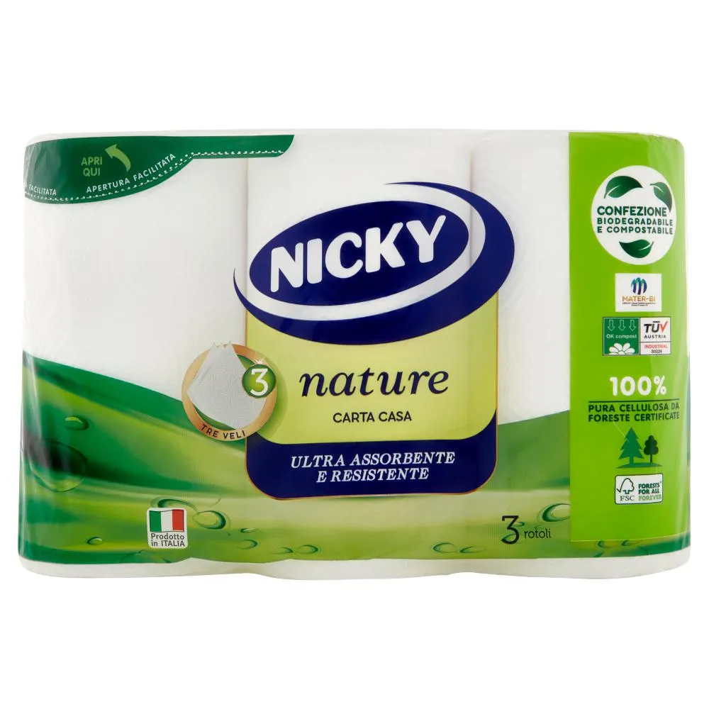 Nicky nature Carta Casa Tre Veli 3 pz
