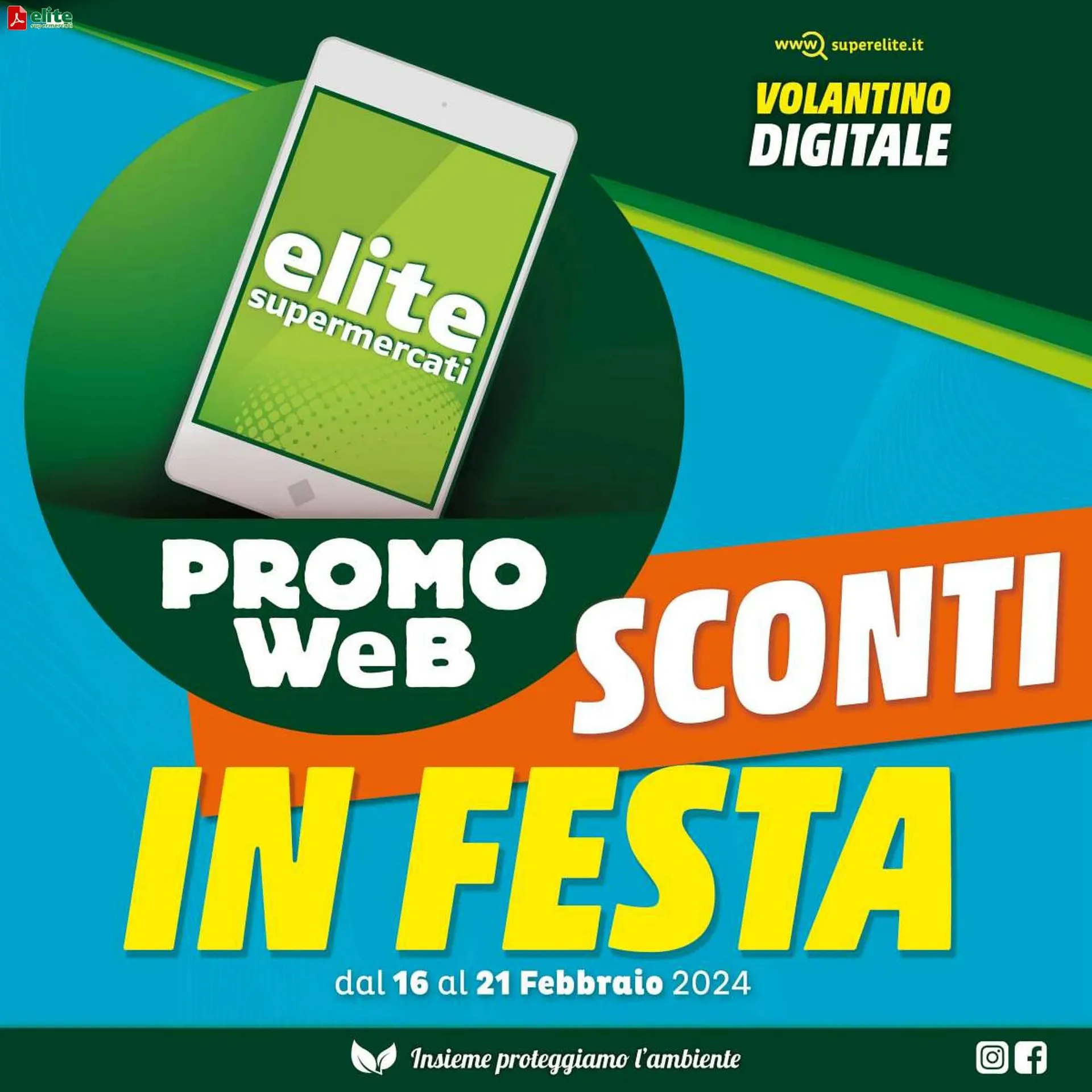 Volantino Elite da 16 febbraio a 21 febbraio di 2024 - Pagina del volantino 1