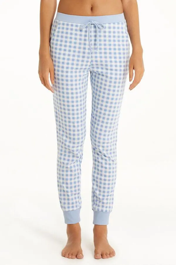 Pantalone Lungo Cotone Stampato