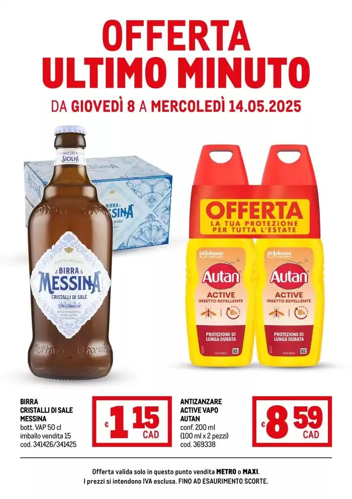 Offerte ultimo minuto da 8 maggio a 14 maggio di 2025 - Pagina del volantino 1