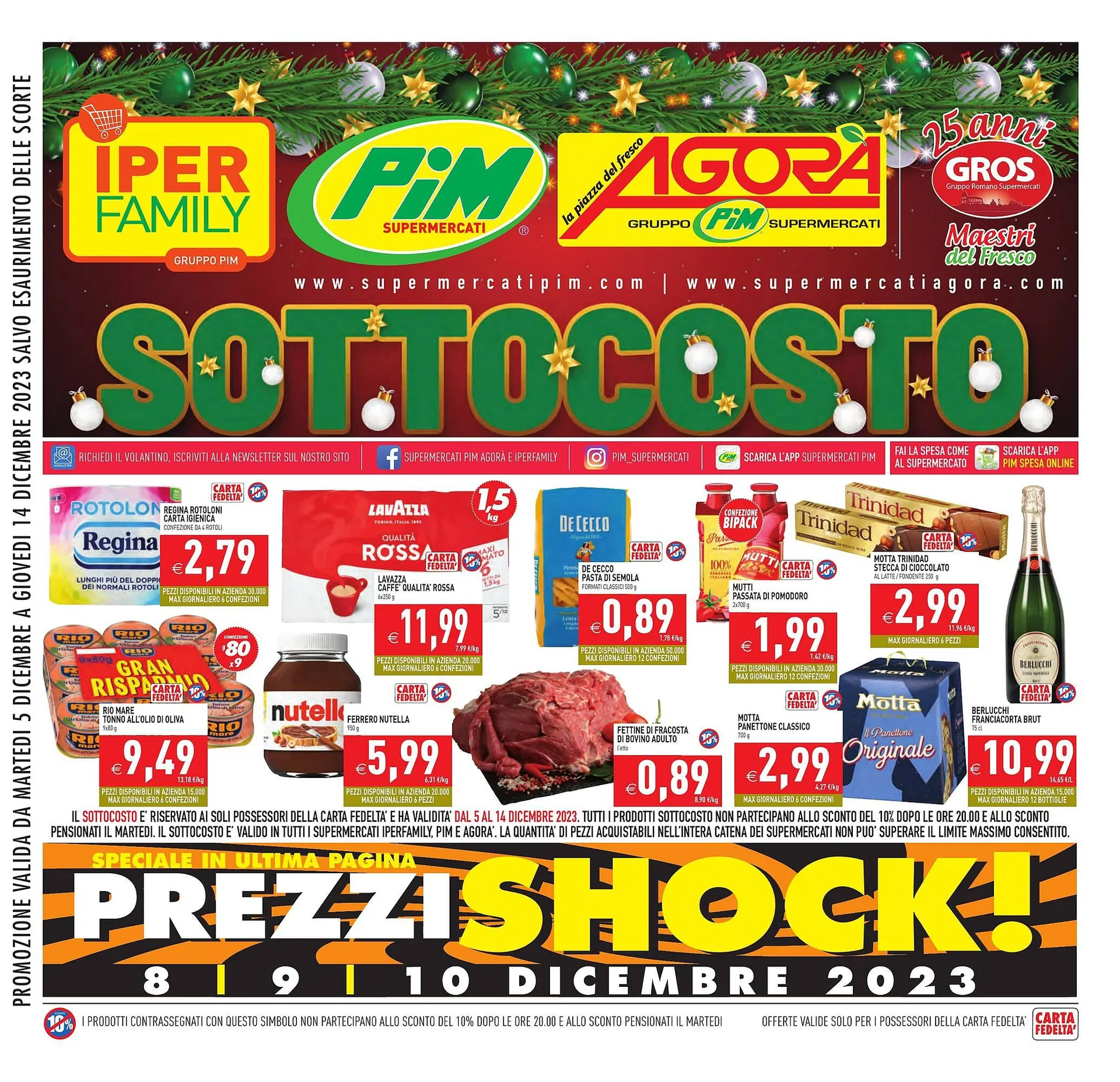 Volantino Pim Supermercati da 5 dicembre a 14 dicembre di 2023 - Pagina del volantino 1