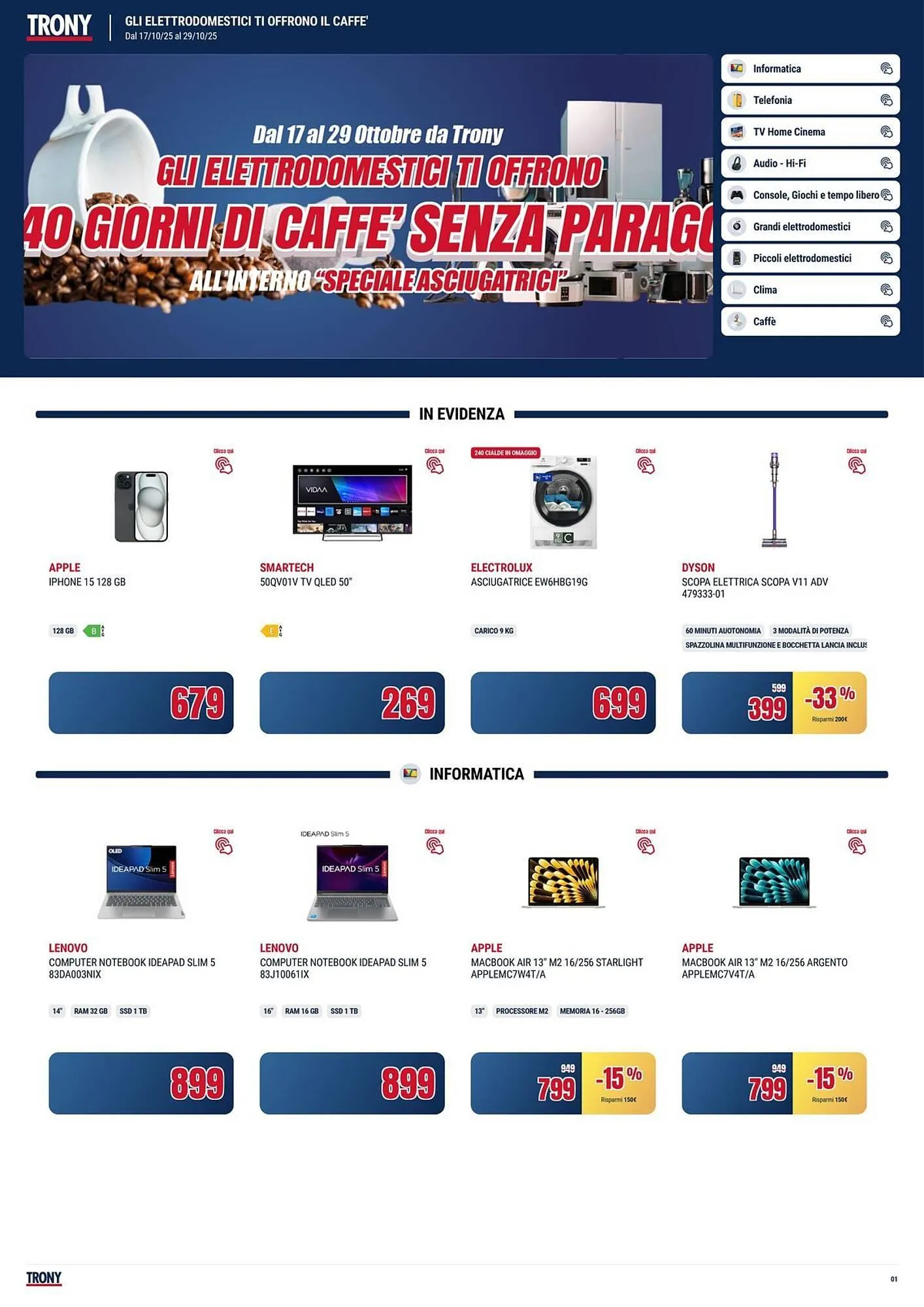 Volantino Trony - 1