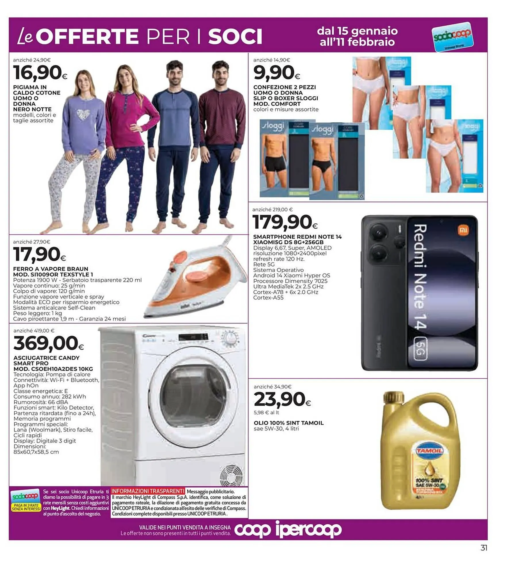 Volantino Coop da 15 gennaio a 28 gennaio di 2026 - Pagina del volantino 31