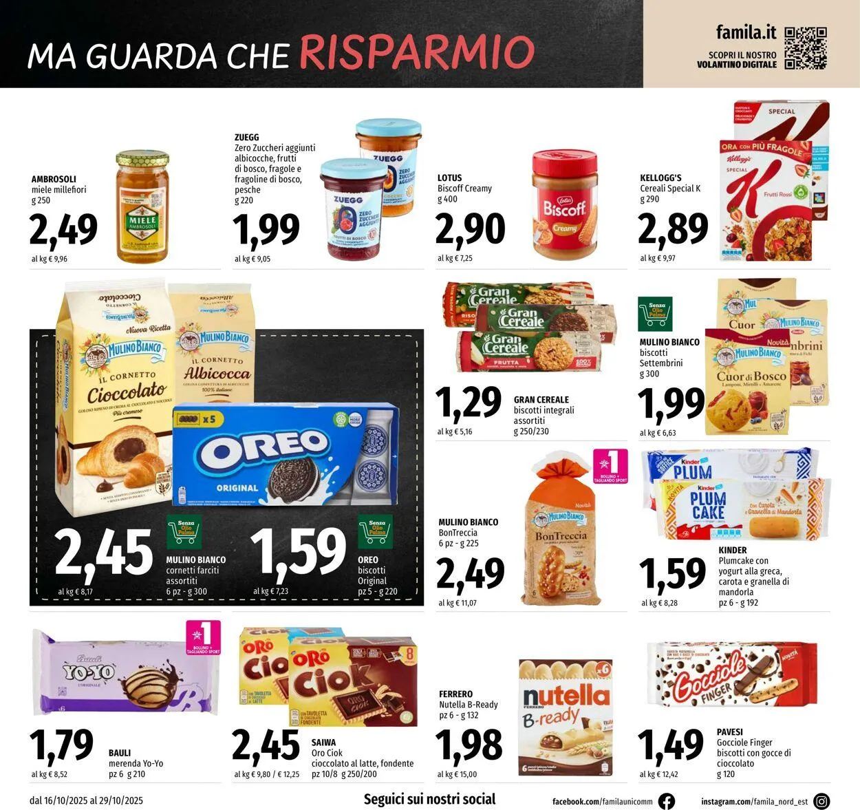 Famila Volantino attuale da 16 ottobre a 29 ottobre di 2025 - Pagina del volantino 16