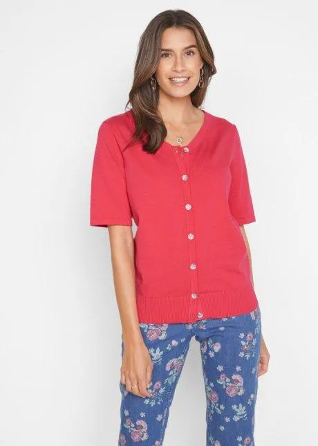 Cardigan a mezze maniche