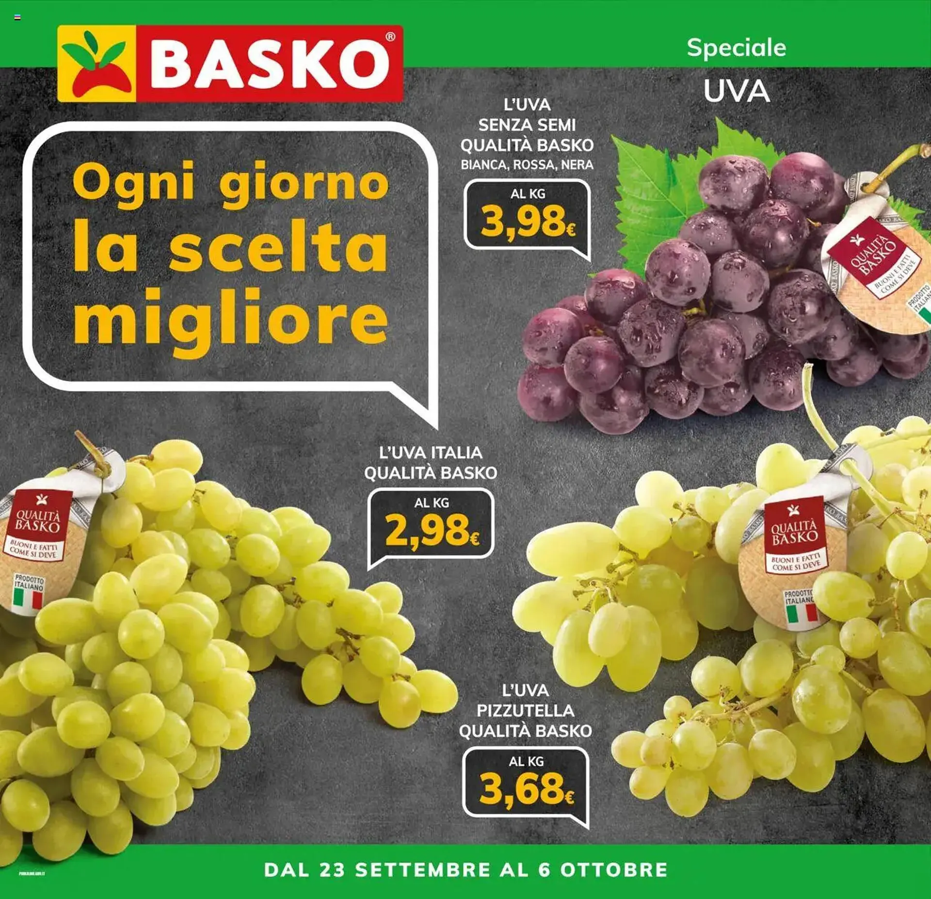 Volantino Basko da 23 settembre a 6 ottobre di 2025 - Pagina del volantino 1