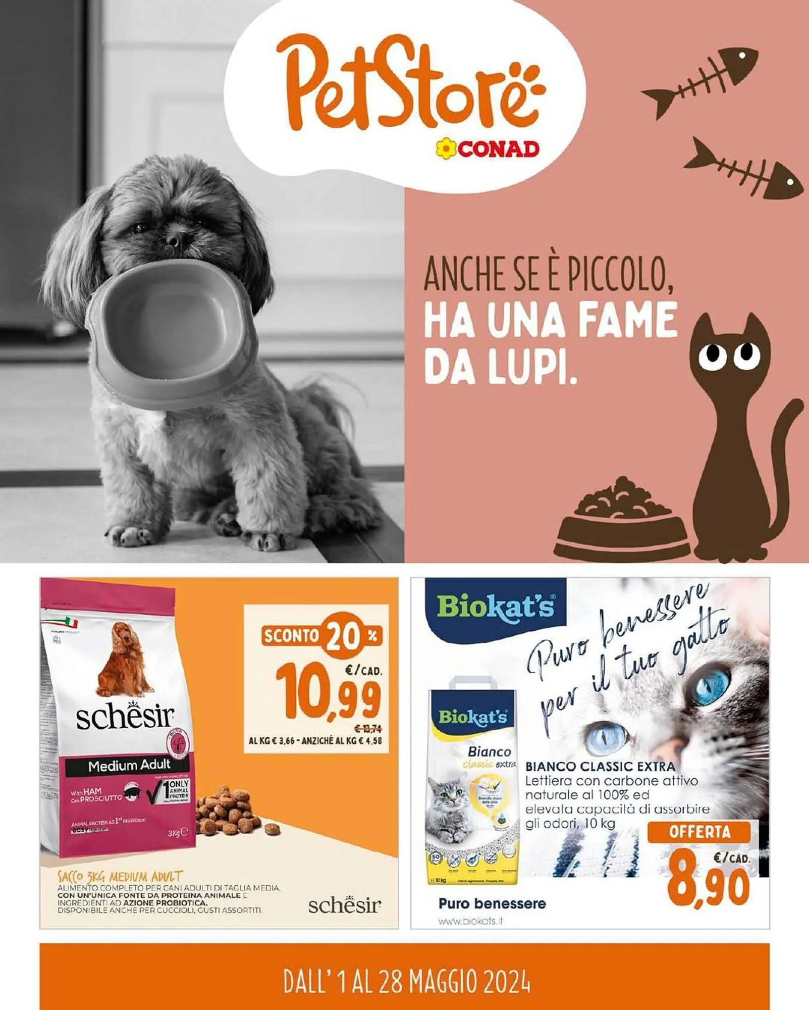 Volantino Pet Store Conad da 1 maggio a 28 maggio di 2024 - Pagina del volantino 1