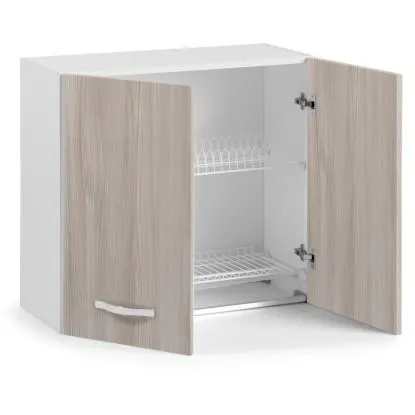 Pensile scolapiatti 2 ante 80 cm olmo