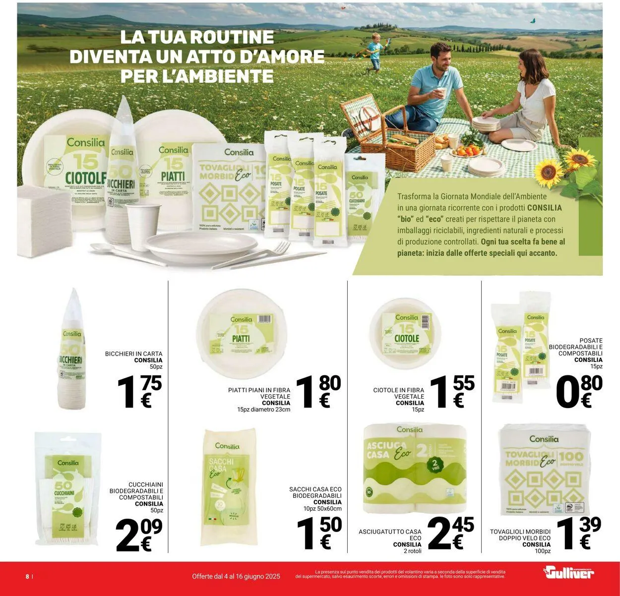 Gulliver Volantino attuale da 4 giugno a 16 giugno di 2025 - Pagina del volantino 8