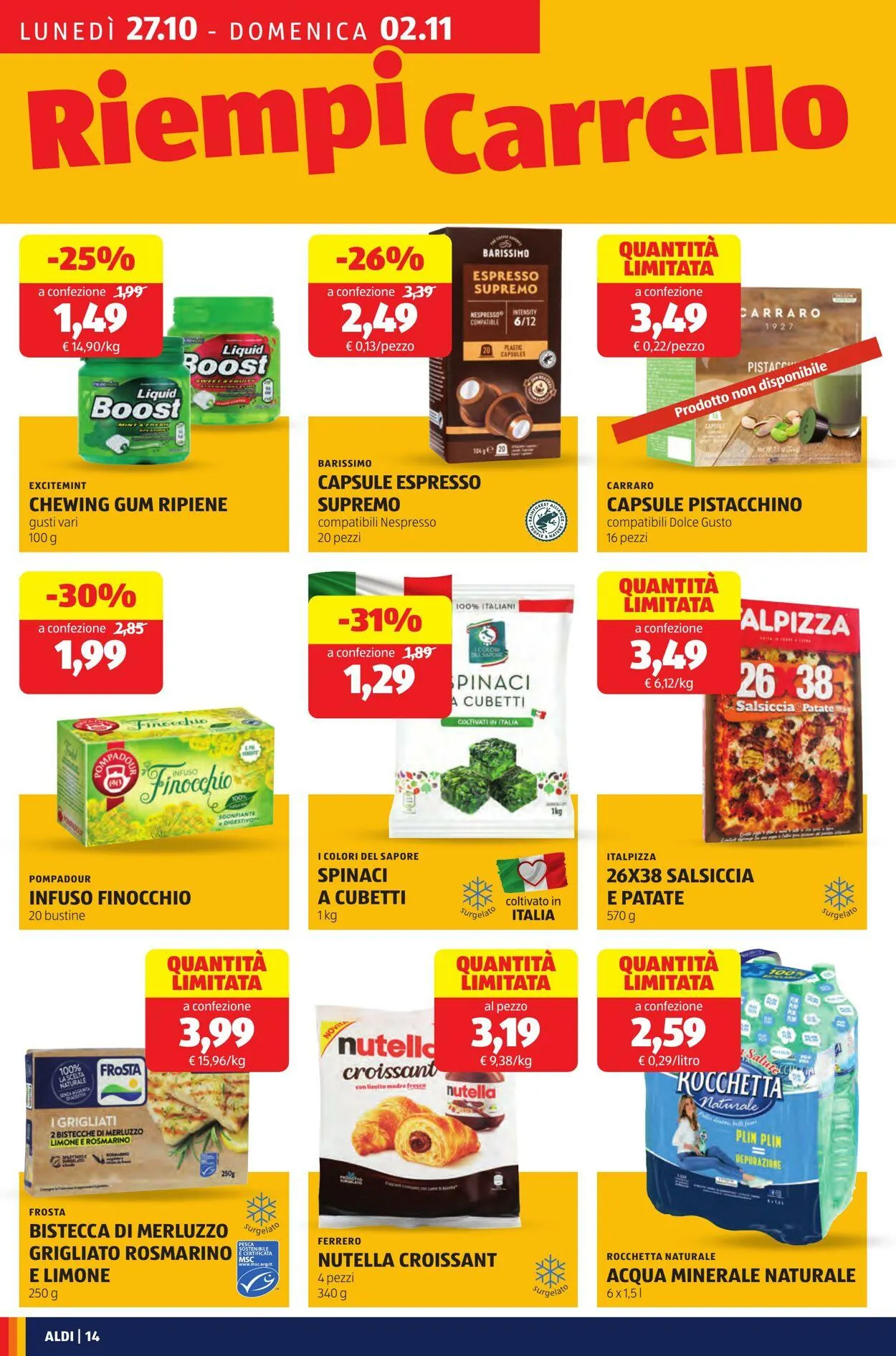 Aldi Volantino attuale da 27 ottobre a 2 novembre di 2025 - Pagina del volantino 14
