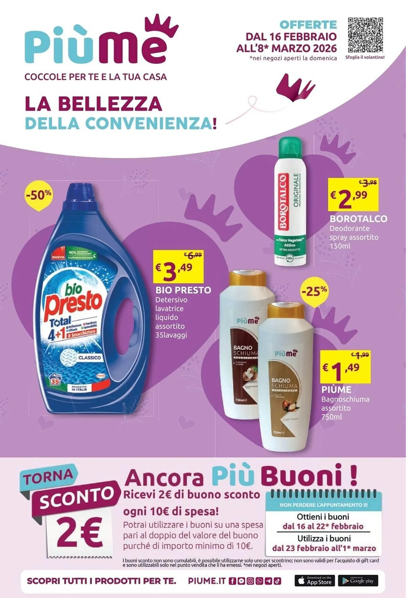 Volantino PiùMe da 16 febbraio a 8 marzo di 2026 - Pagina del volantino 1