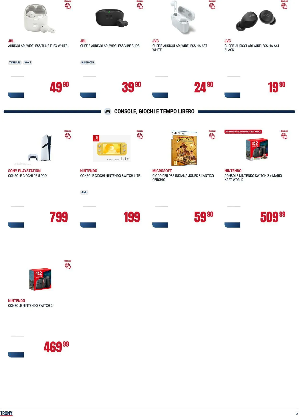 Trony - Napoli Volantino attuale da 31 luglio a 20 agosto di 2025 - Pagina del volantino 9