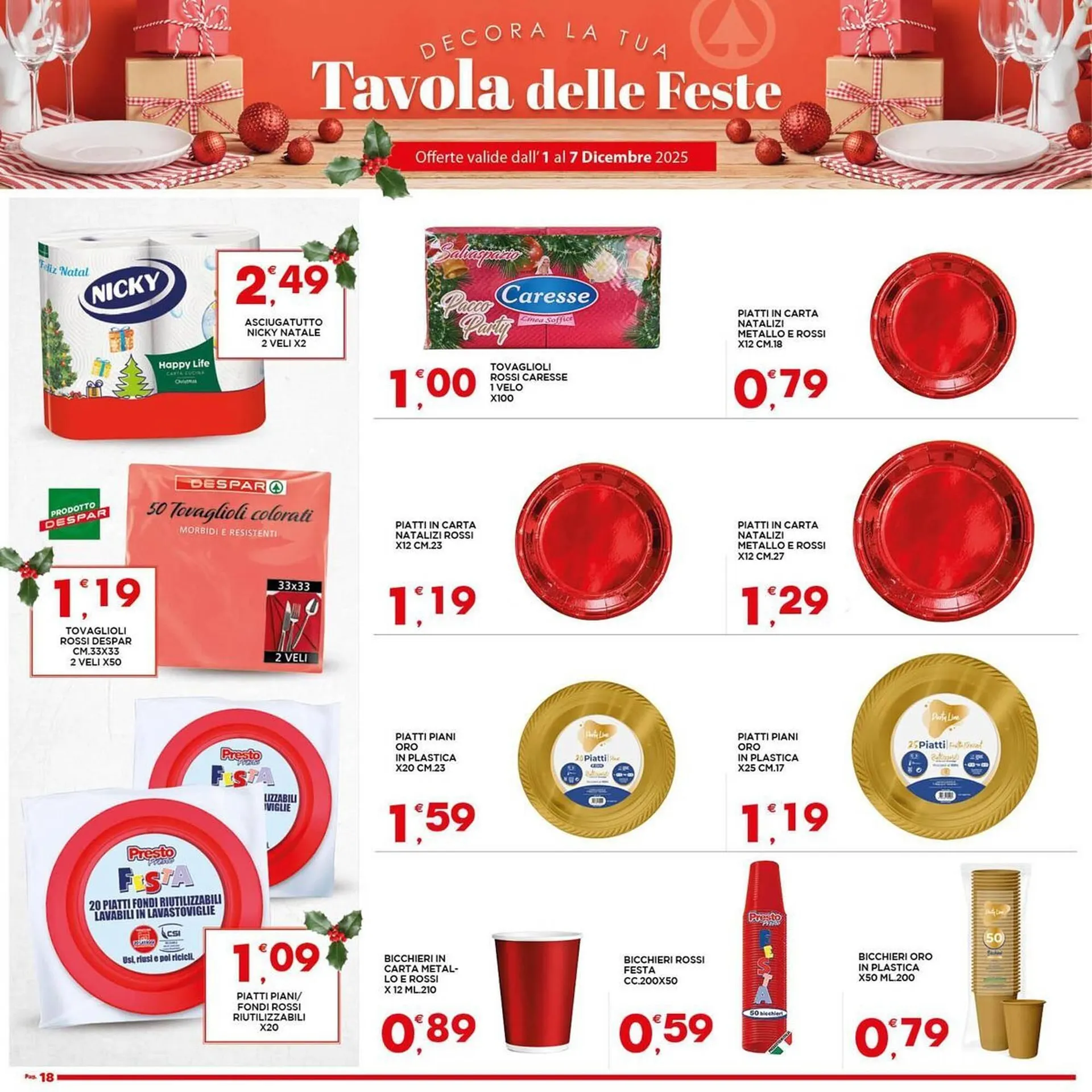 Volantino Despar da 1 dicembre a 7 dicembre di 2025 - Pagina del volantino 18