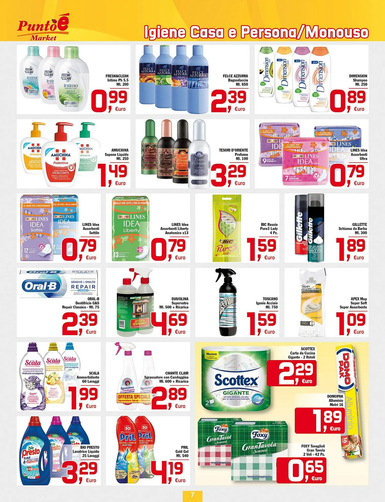 Volantino Punto é market da 27 dicembre a 7 gennaio di 2024 - Pagina del volantino 7
