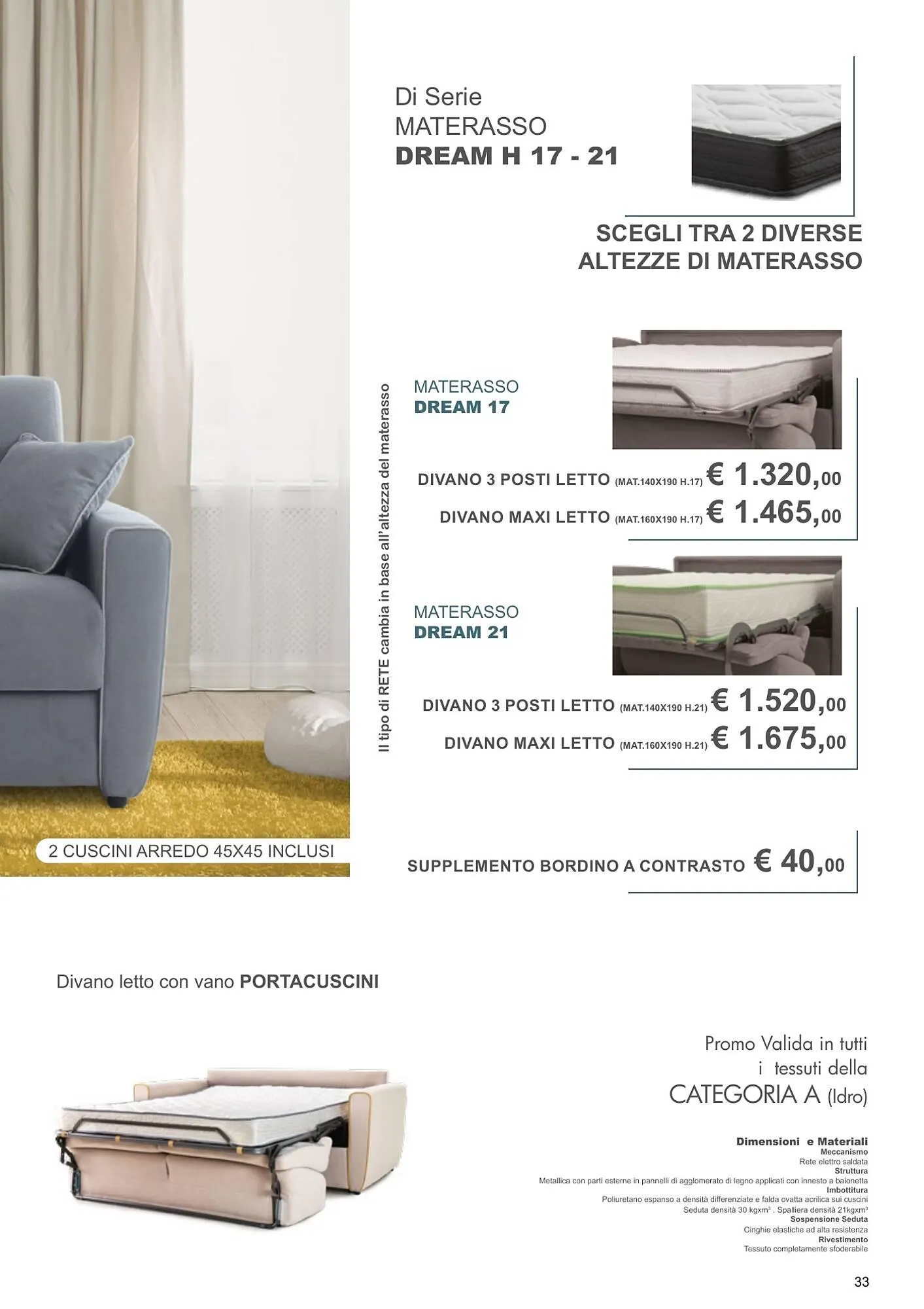 Volantino Outlet Divani da 15 ottobre a 31 dicembre di 2024 - Pagina del volantino 33