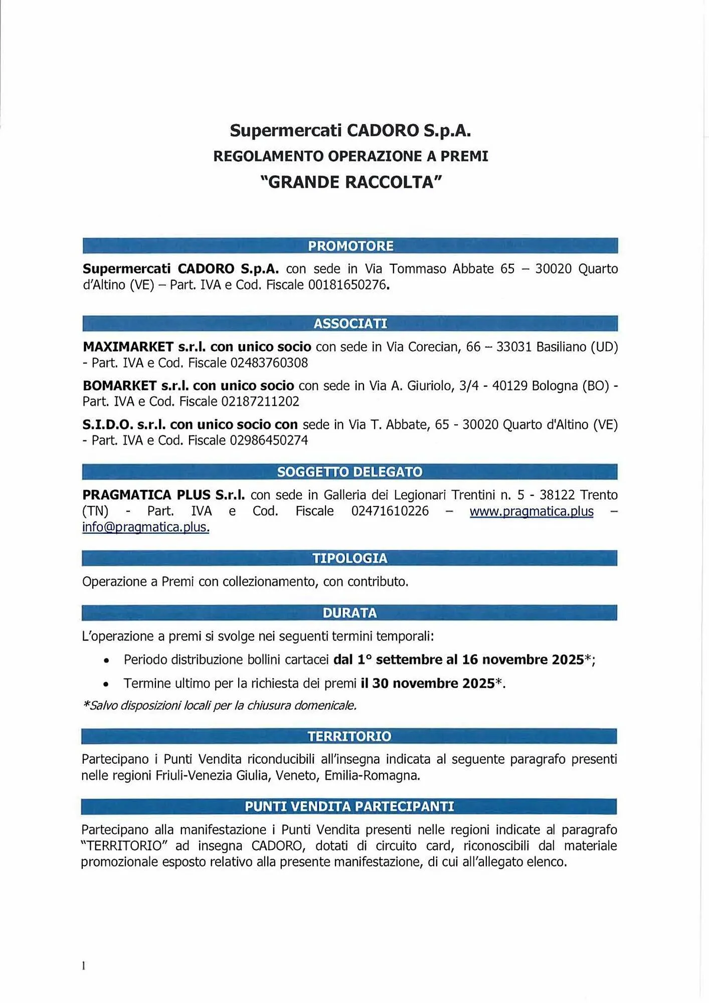 Volantino Cadoro da 4 settembre a 16 novembre di 2025 - Pagina del volantino 3