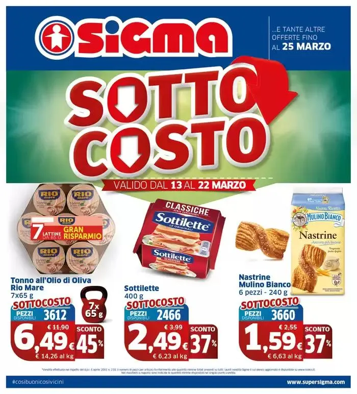 Sottocosto da 13 marzo a 25 marzo di 2025 - Pagina del volantino 1