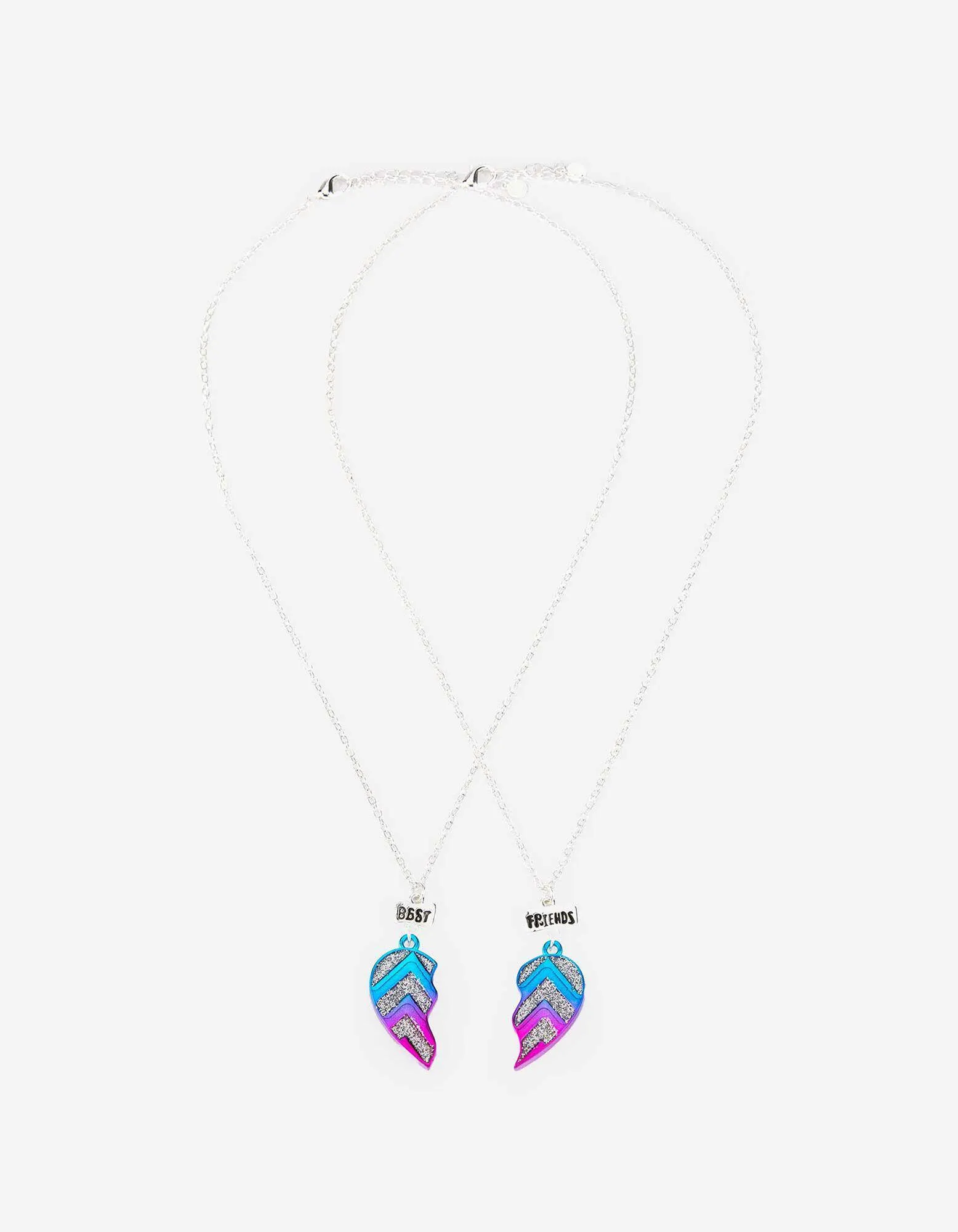 Collana - Confezione doppia - rosa fucsia