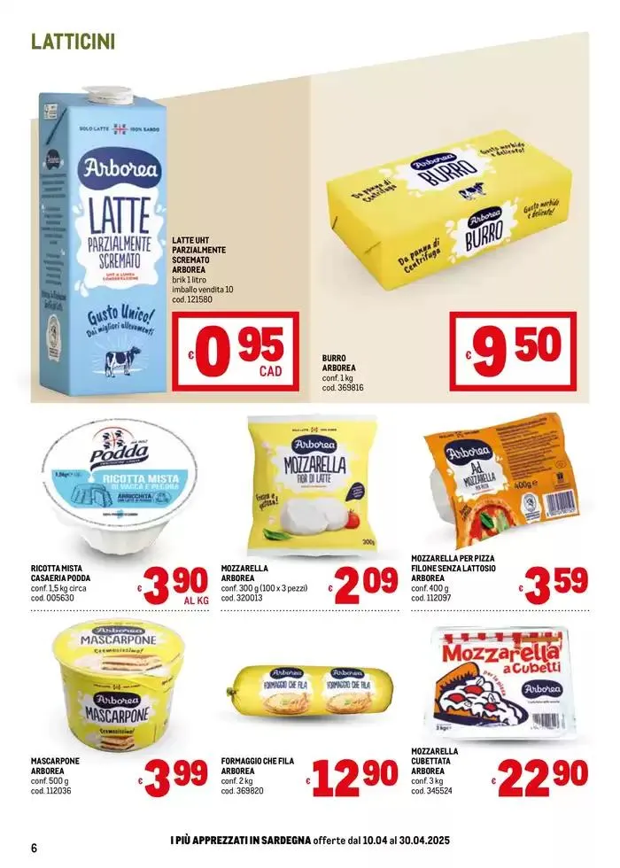 Sapori d'Italia -Sardegna da 10 aprile a 30 aprile di 2025 - Pagina del volantino 6