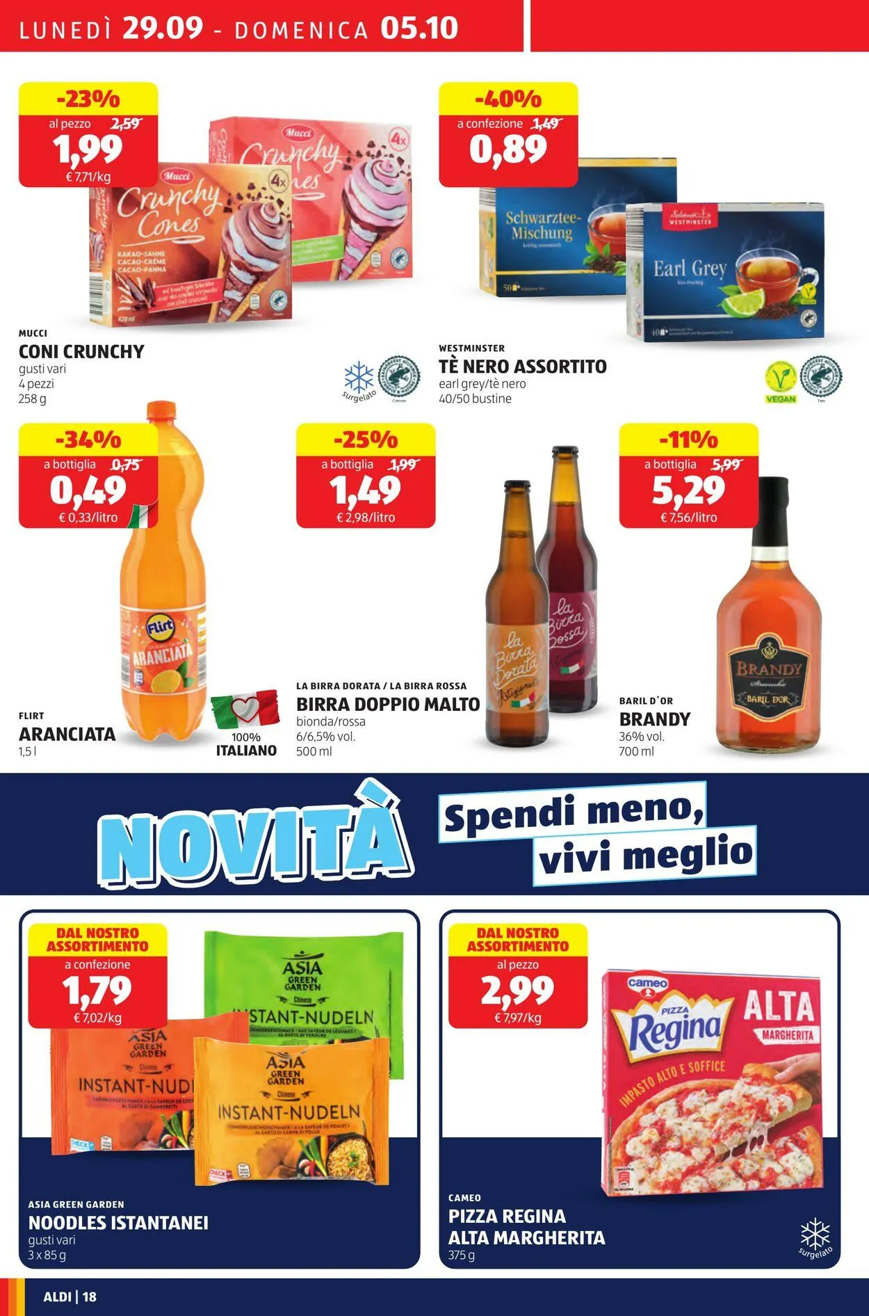 Aldi Volantino attuale da 29 settembre a 5 ottobre di 2025 - Pagina del volantino 18