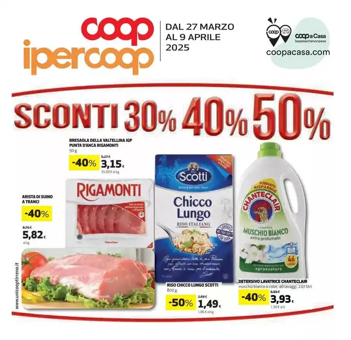 Sconti 30% 40% 50% da 27 marzo a 9 aprile di 2025 - Pagina del volantino 1