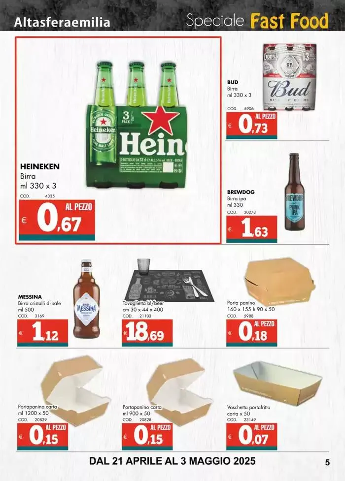 Speciale fast food da 22 aprile a 3 maggio di 2025 - Pagina del volantino 5