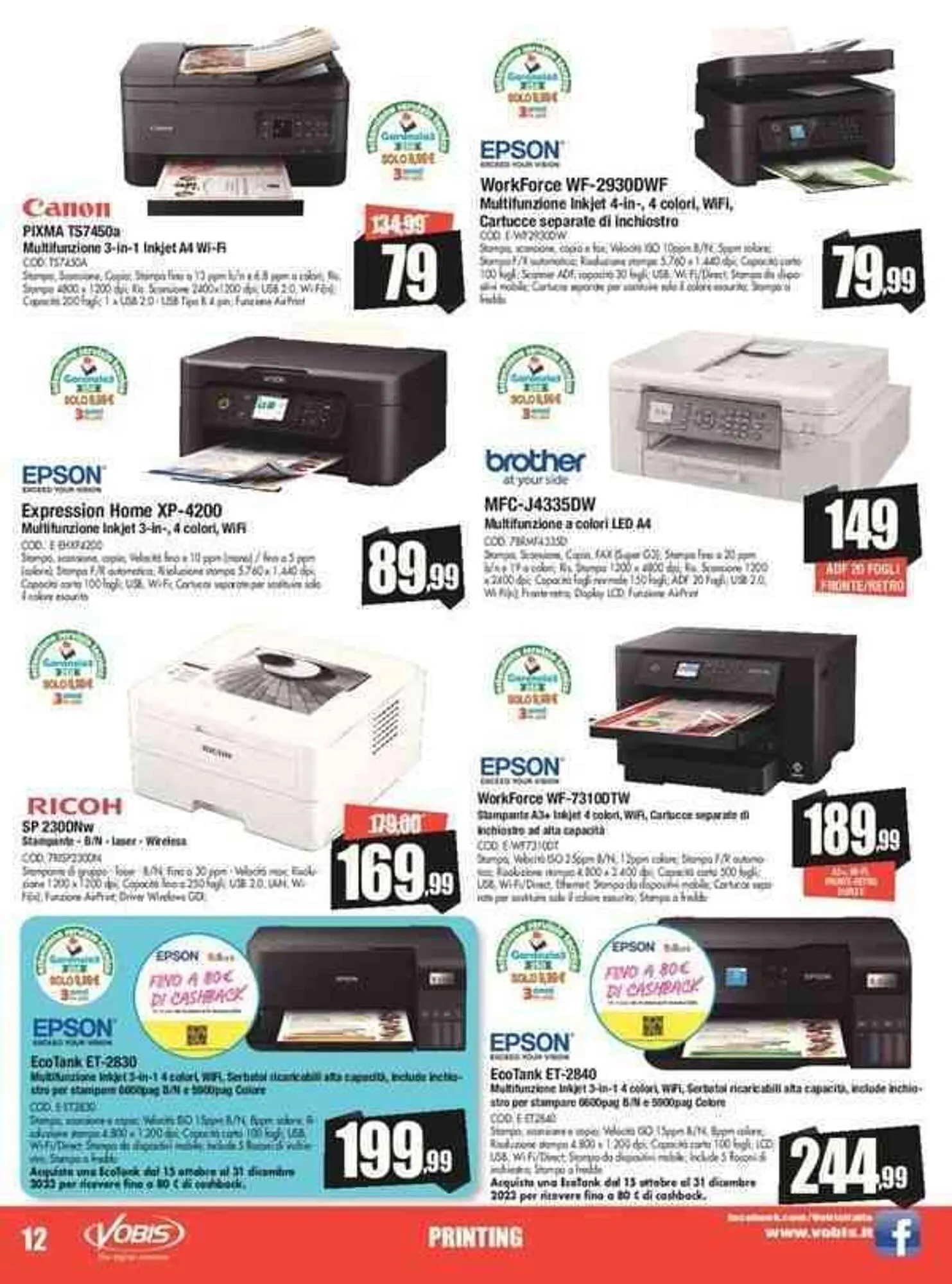 Volantino Vobis da 24 ottobre a 30 novembre di 2023 - Pagina del volantino 12
