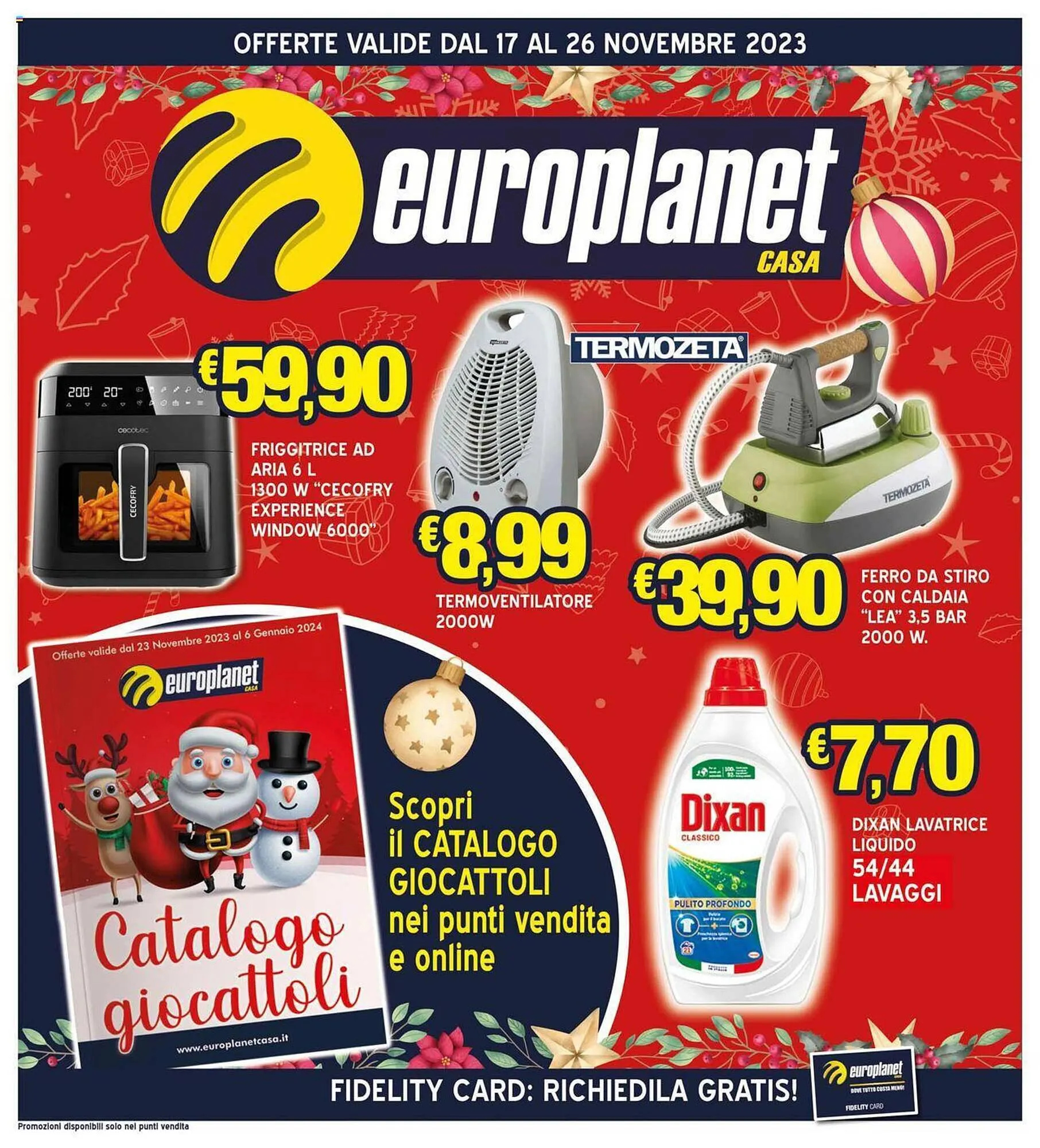 Volantino Europlanet Casa da 17 novembre a 26 novembre di 2023 - Pagina del volantino 1