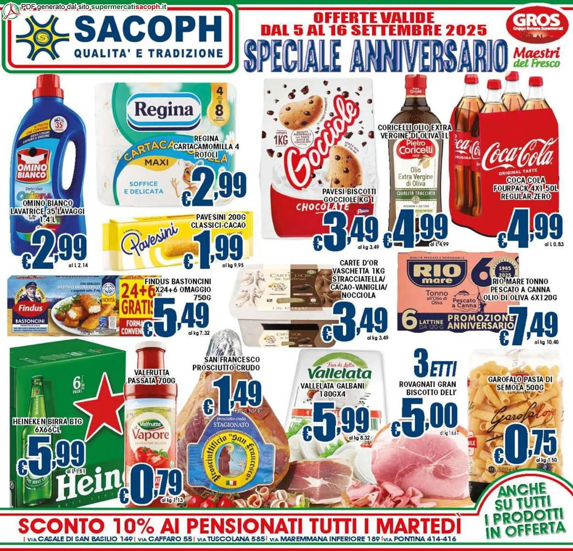 Volantino Sacoph da 5 settembre a 16 settembre di 2025 - Pagina del volantino 1