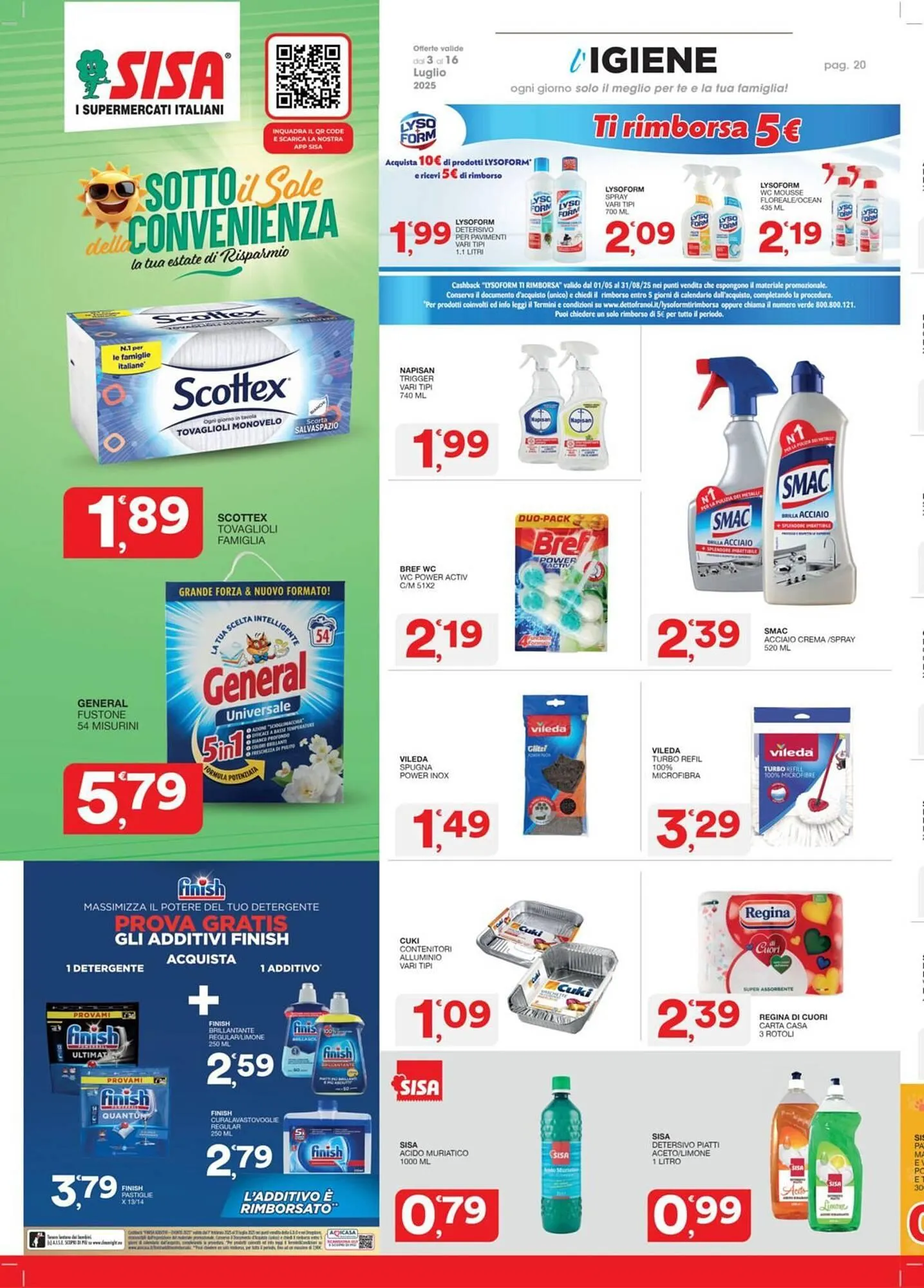 Volantino Sisa da 3 luglio a 16 luglio di 2025 - Pagina del volantino 20