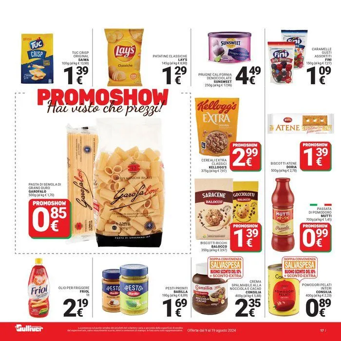 Promo show da 9 agosto a 19 agosto di 2024 - Pagina del volantino 17