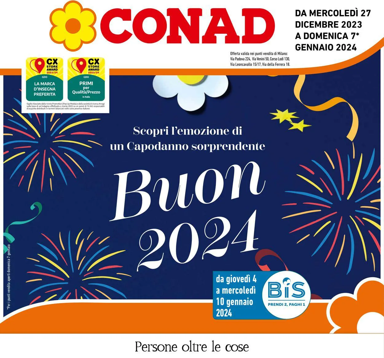 Conad - Milano Volantino attuale da 27 dicembre a 7 gennaio di 2024 - Pagina del volantino 1