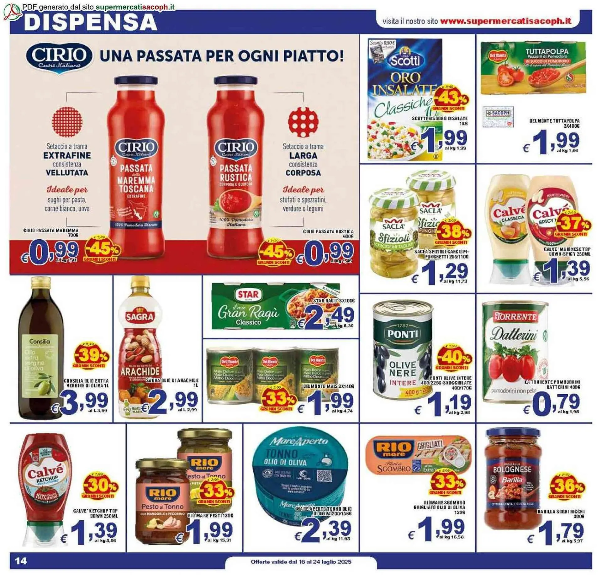 Volantino Sacoph da 16 luglio a 24 luglio di 2025 - Pagina del volantino 14