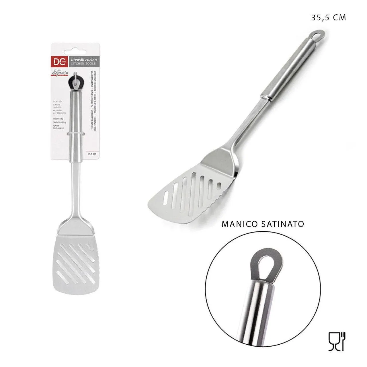 Dc Satin Steel Fried Palette 35.5X7.5Cm