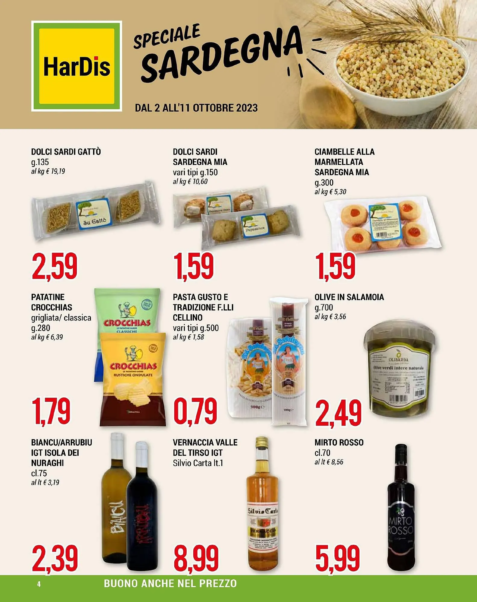Volantino Hardis da 2 ottobre a 11 ottobre di 2023 - Pagina del volantino 4