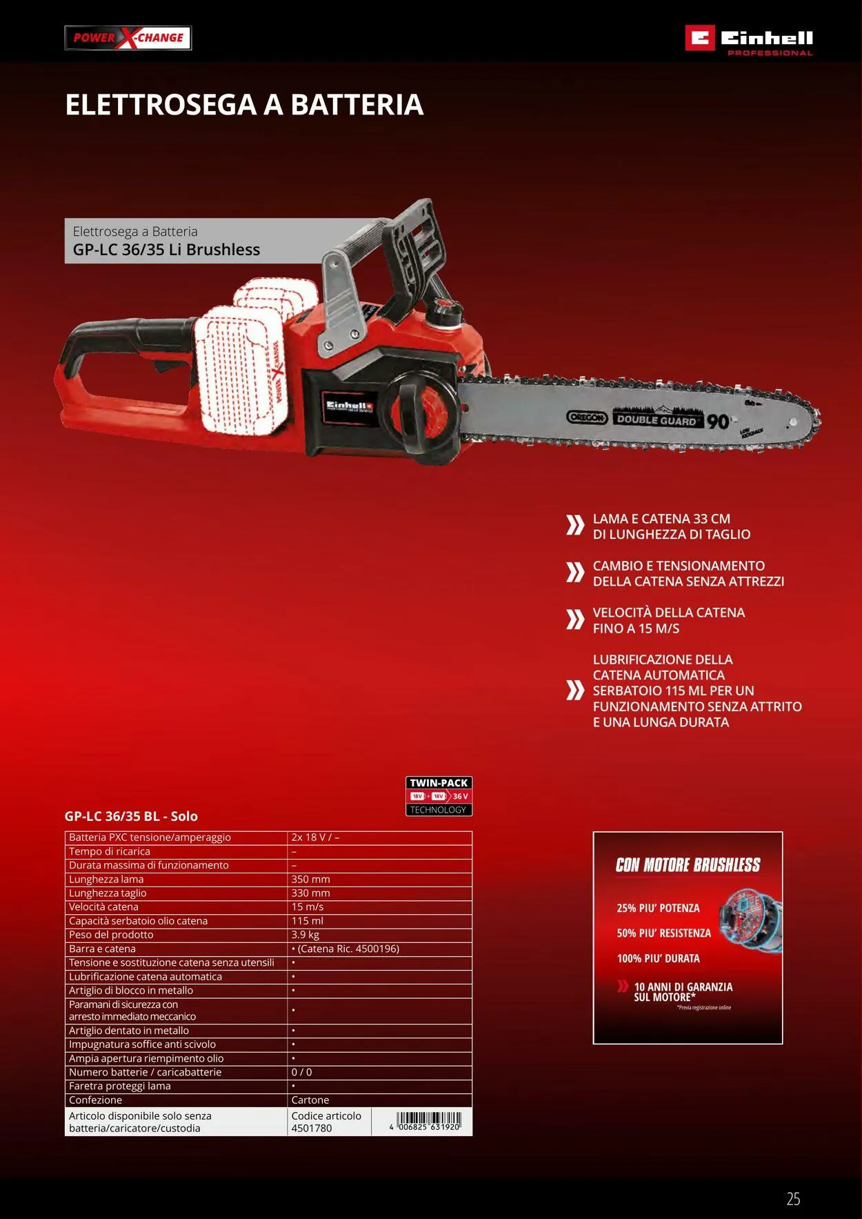 Einhell da 17 giugno a 17 settembre di 2025 - Pagina del volantino 25