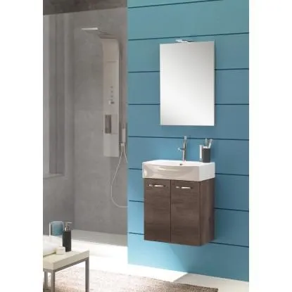 Mobile bagno Compobox mini50 rovere scuro 50x190x40 cm