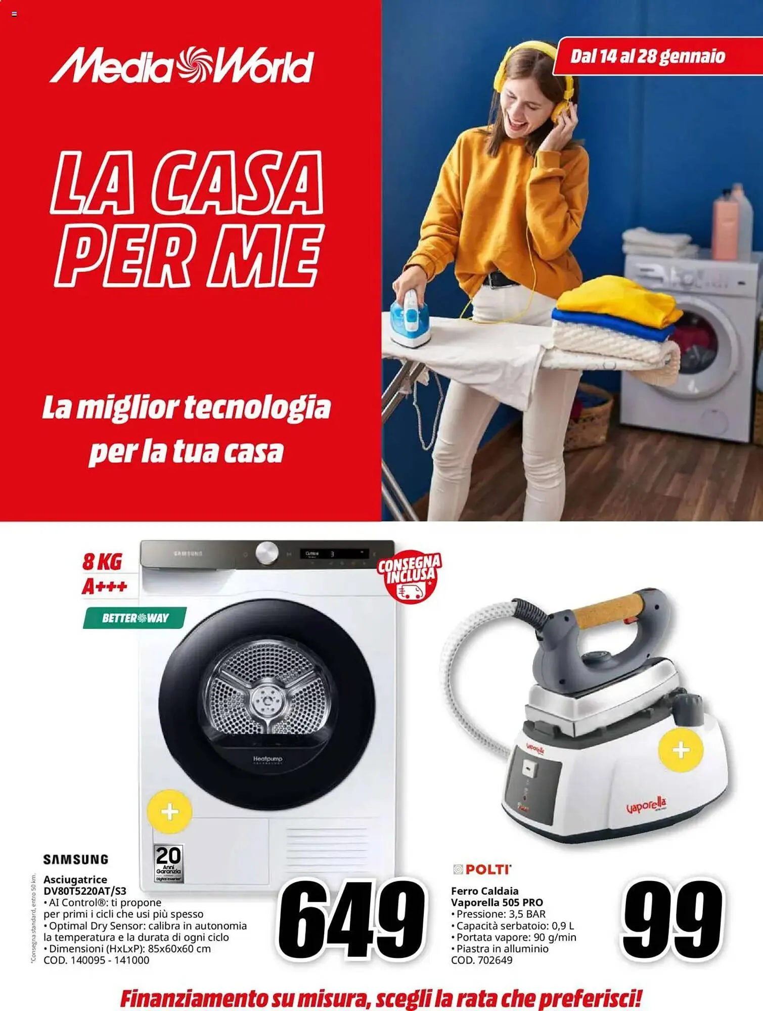 Volantino MediaWorld da 14 gennaio a 28 gennaio di 2025 - Pagina del volantino 1
